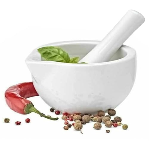 Mini Pestle and Mortar Set - Small and Compact 8cm Mortar and Pestle Kitchen